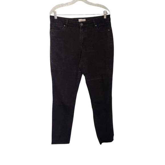 Made And Loved LOFT The Curvy Skinny Jeans Black High Rise‎ Womens Sz 30/10 EUC - Picture 1 of 12